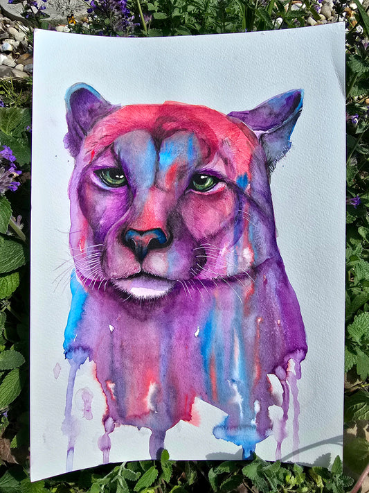 'Spirit of the Mountains'- Original Puma painting