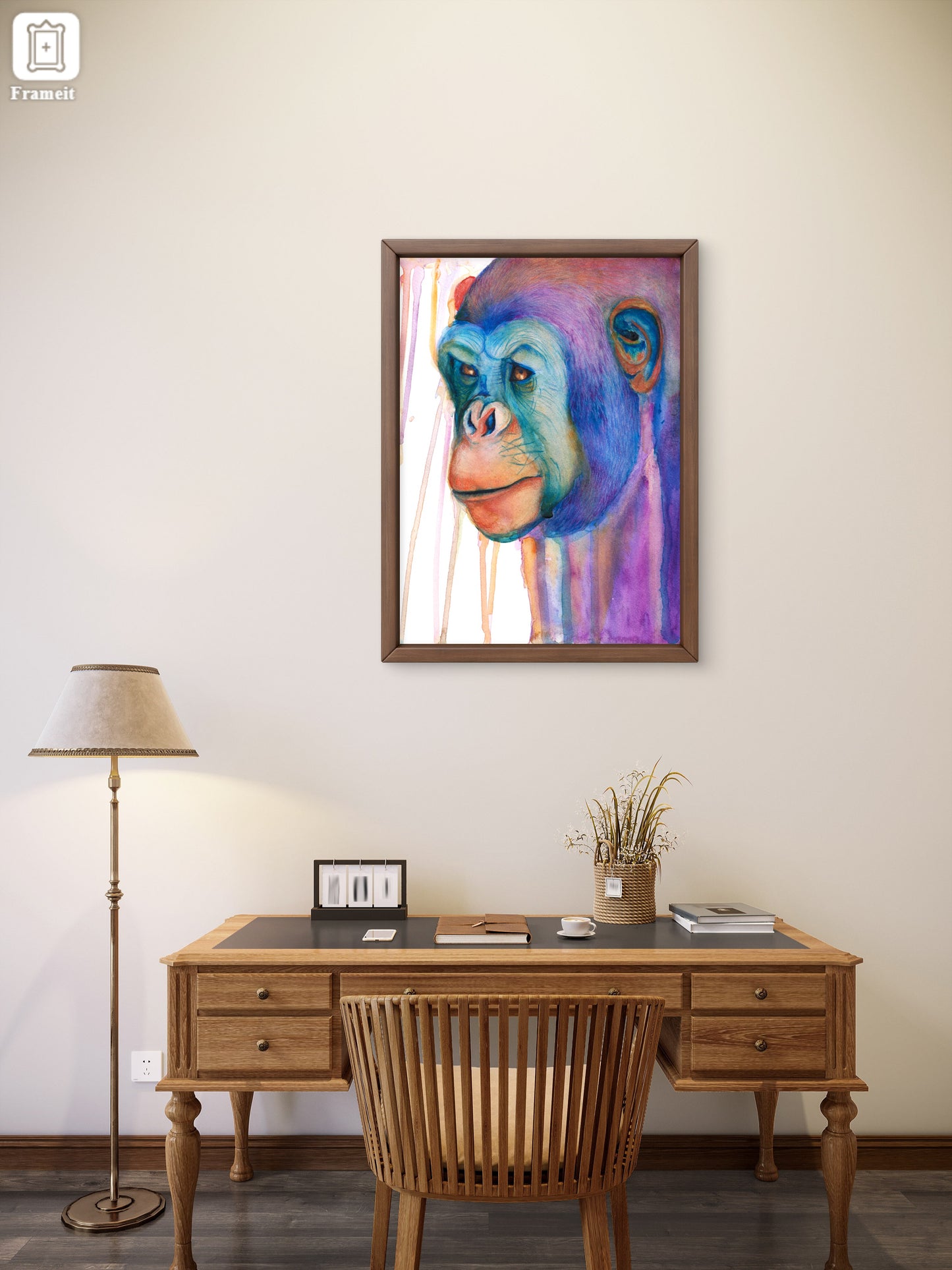 'Through wild eyes'- Original Chimpanzee Painting