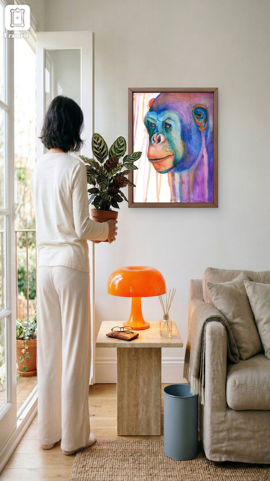 'Through wild eyes'- Original Chimpanzee Painting