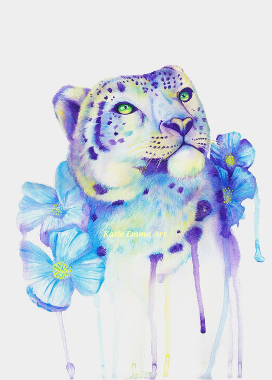 'Himalayan Dreams'- Snow Leopard Fine Art Giclee Print