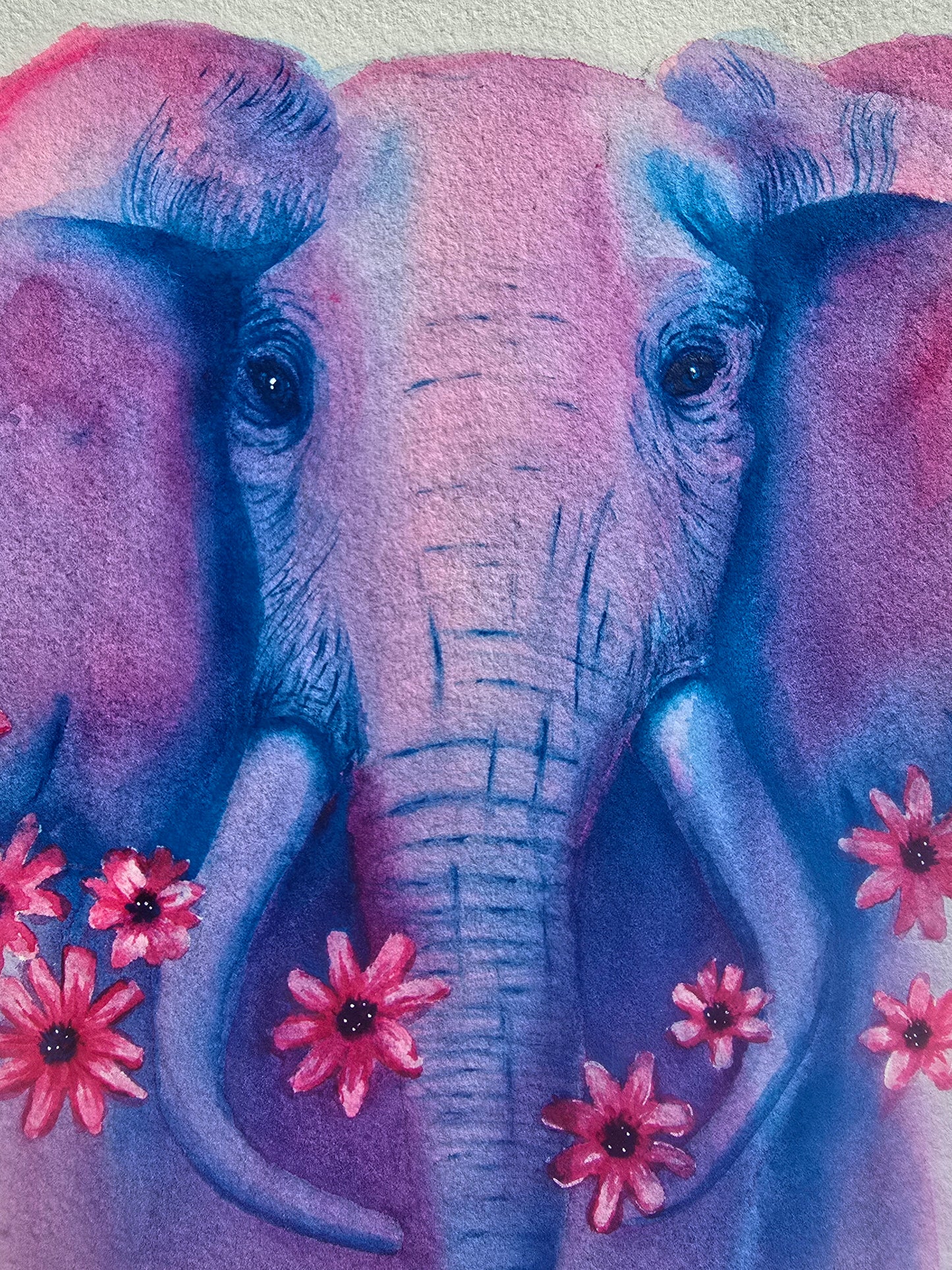 'Spirit of the Savannah'- Original Elephant Painting