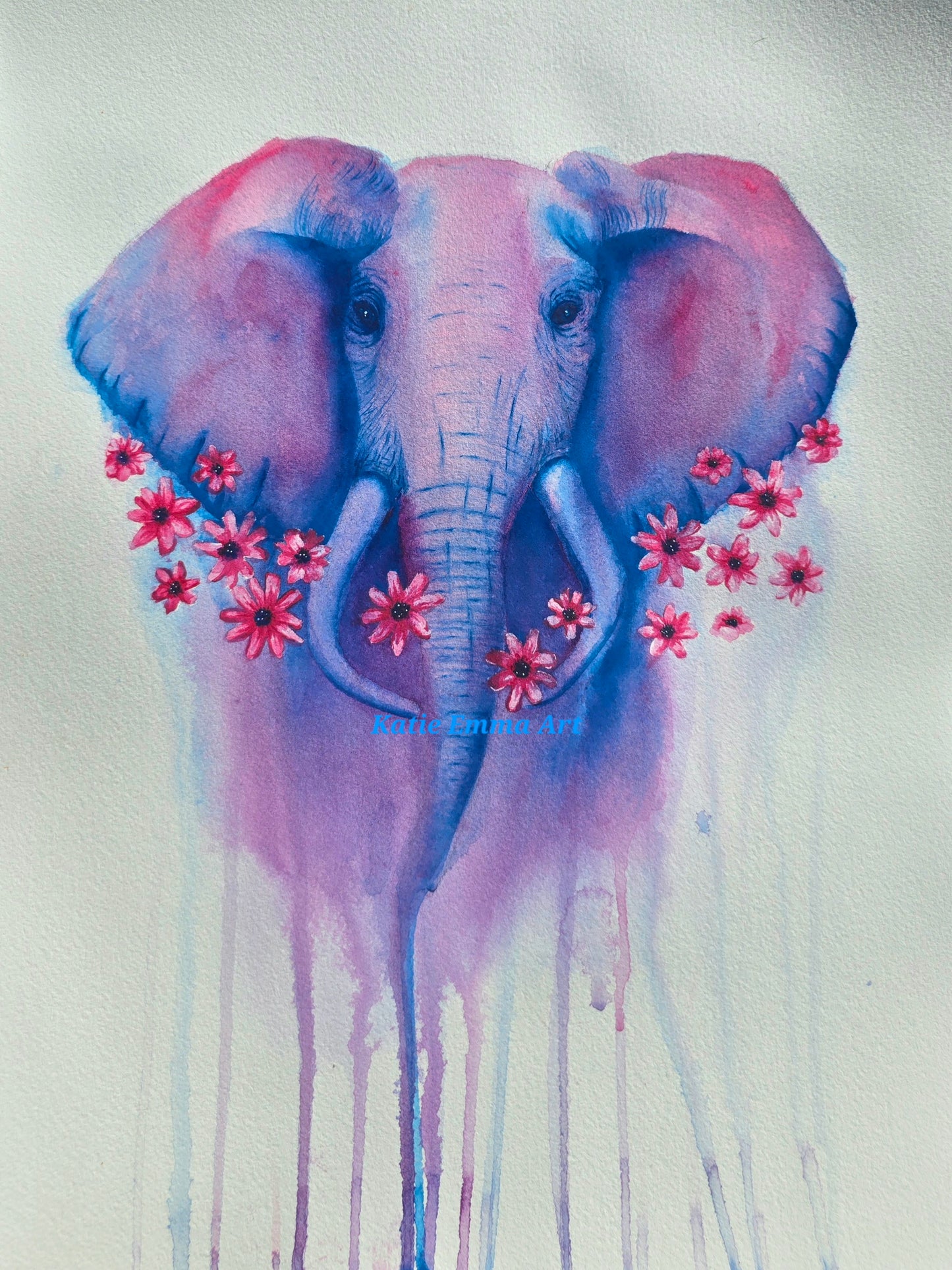 'Spirit of the Savannah'- Original Elephant Painting