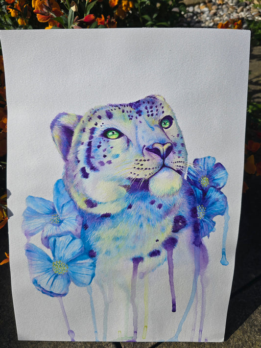 'Himalayan Dreams'- Original Snow Leopard Painting