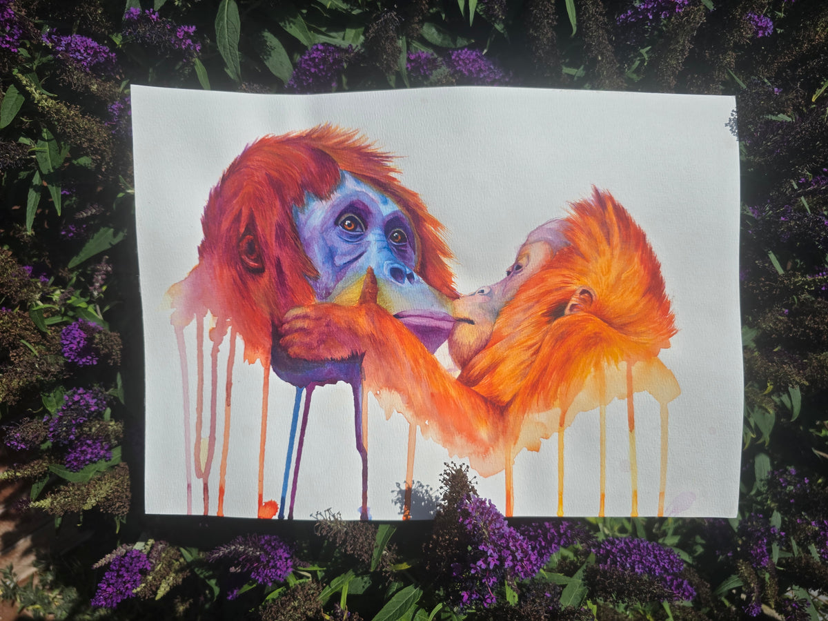 'Forever my Baby'- Original Orangutan Painting