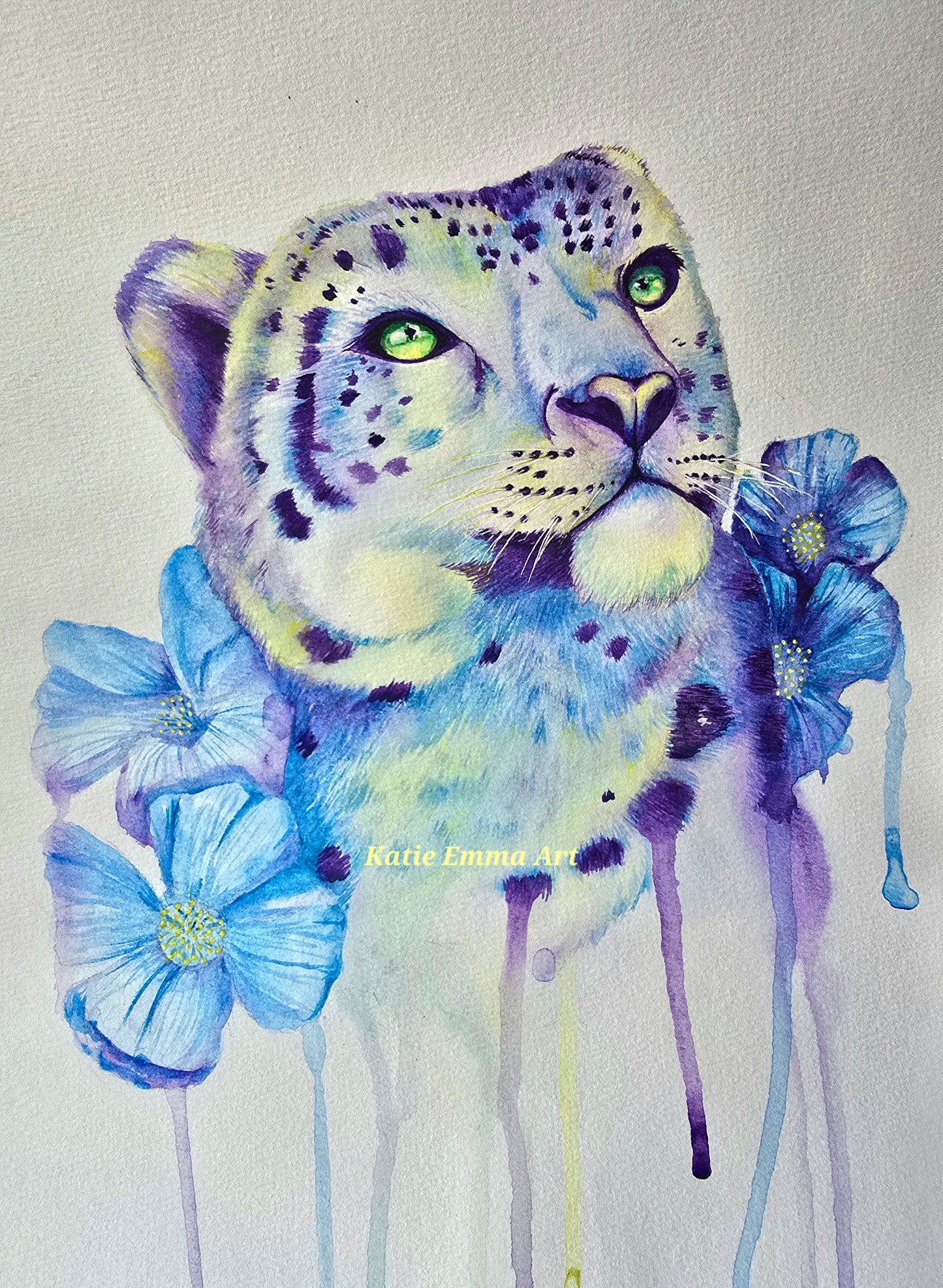 'Himalayan Dreams'- Original Snow Leopard Painting