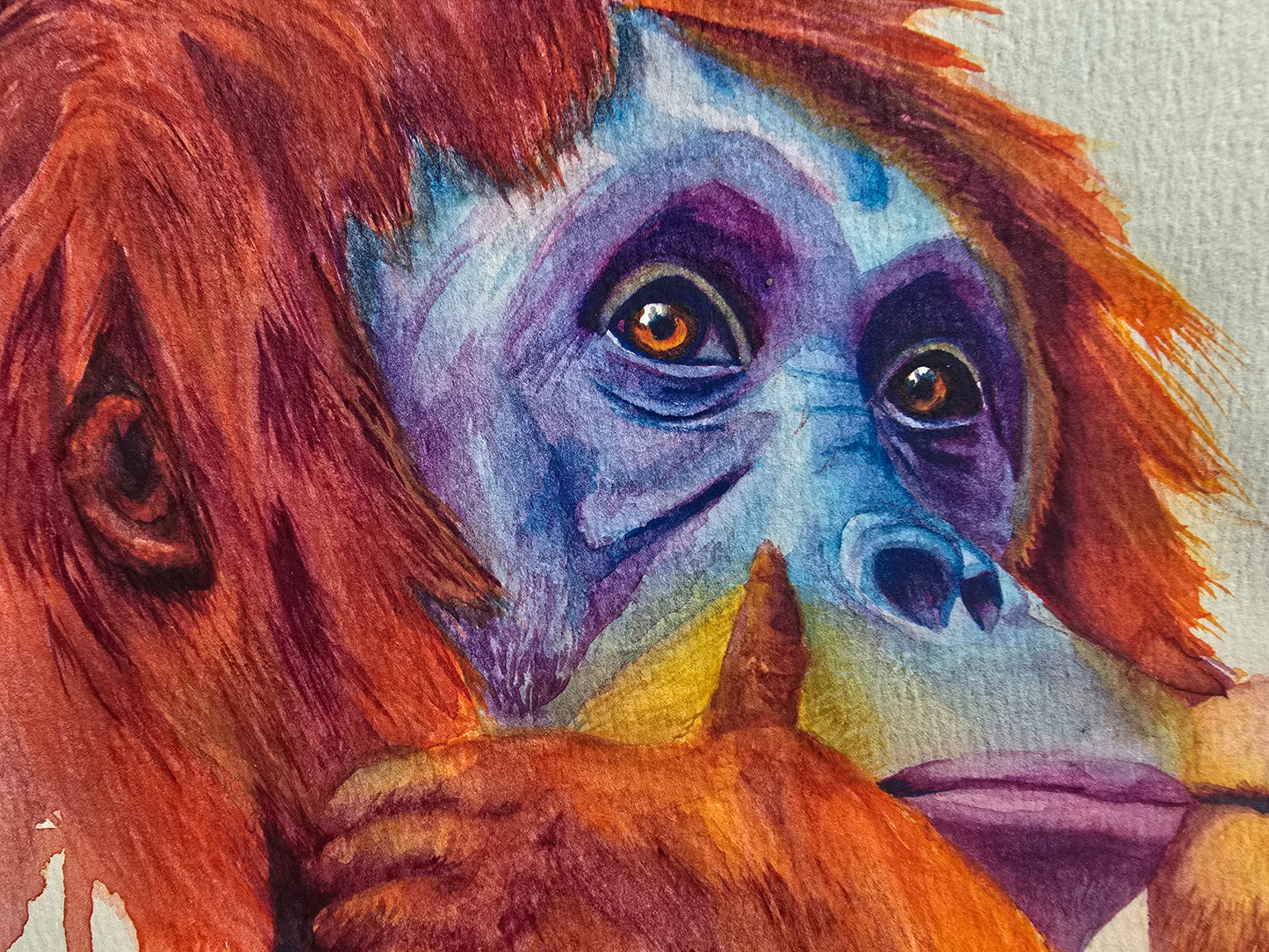 'Forever my Baby'- Original Orangutan Painting
