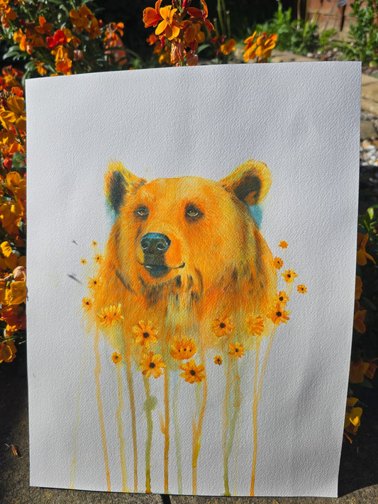 'Honey Meadows'- Original Bear Painting